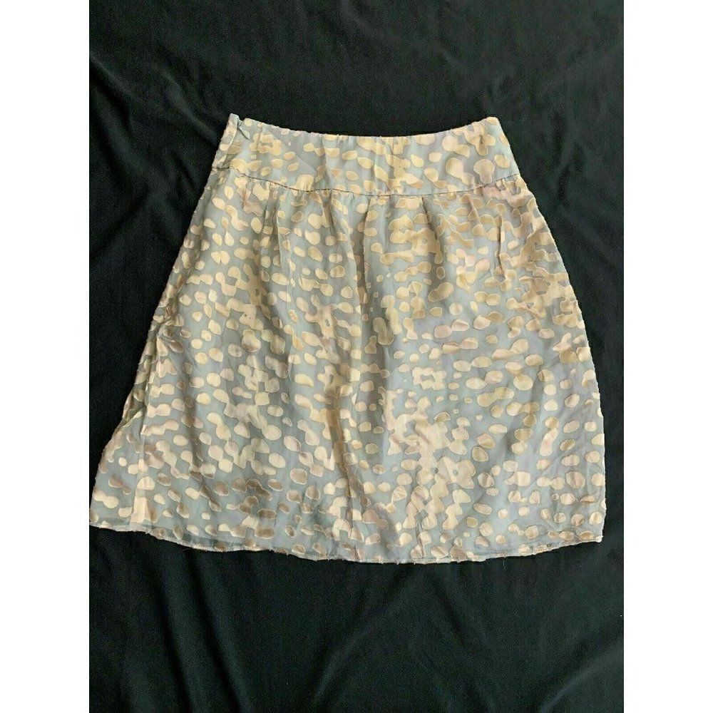 Club Monaco Silk Mini Skirt High waist fit flare - Picture 3 of 7